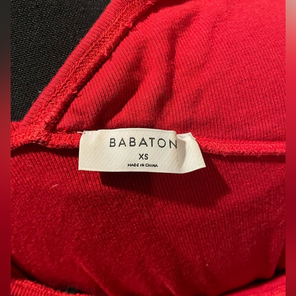Babaton Red Long-sleeve Off-Shoulder Top Sz XS - Picture 3 of 3